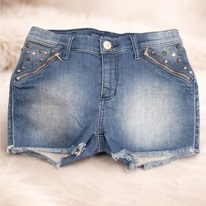 Rock & Republic Studded Distressed Jean Shorts size 6